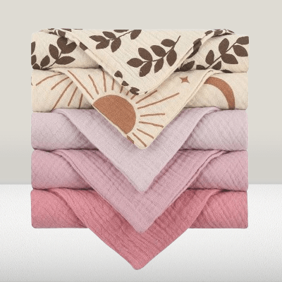 SERVIETTE POUR BEBE - BabyCottonWipe™ - Style A - Maboutiquebb