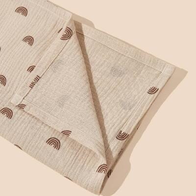 SERVIETTE POUR BEBE - CottonBabyTowel™ - Petit Arc en ciel - Maboutiquebb